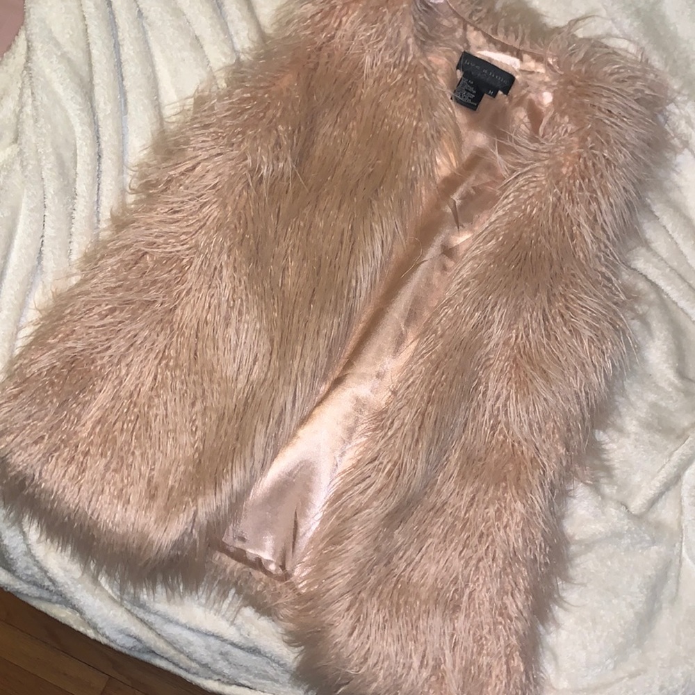 Faux fur vest